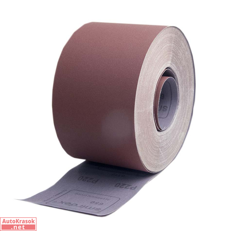 Шлифовальный материал в рулоне SMIRDEX 650 J-Superflex, 115 мм* 50 м, основа хб ткань, P240, 650120240, SMIRDEX