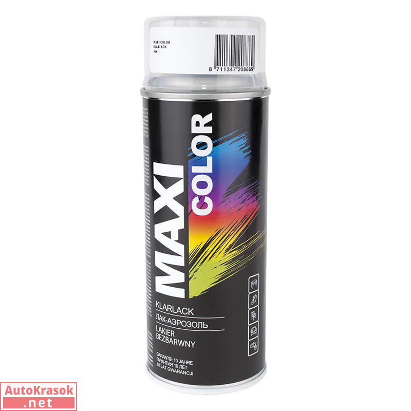 Лак бесцветный глянцевый, 400 мл, MaxiColor