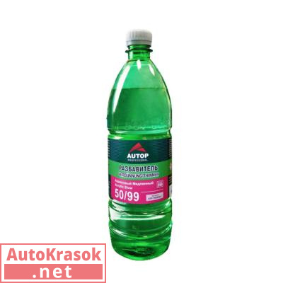 Разбавитель медленный акриловый Tinner Slow 50/99, 1 л, ATR-TR50/99-1, Autop