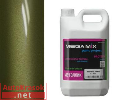 Краска 331 Золотой лист (РК) эмаль металлик, 2,7 кг,  MegaMix