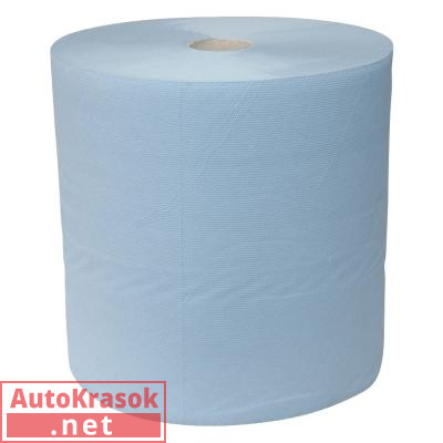 Бумага протирочная ICLEAN ECO, голубая, 2-х слойная, 22*36см, рулон 1000 шт, IS-IC-23CM-35CM-1000PCS, ISISTEM
