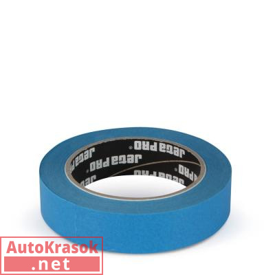 Лента маскирующая JetaPro Blue термостойкая, синяя, 25 мм*40 м, 581190/25, Jeta Pro