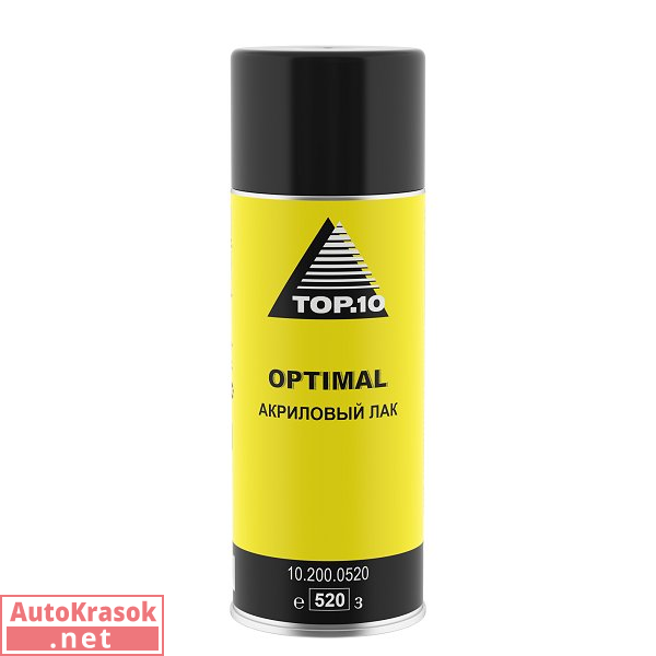 Лак в баллончике OPTIMAL, спрей 520 мл, TOP.10