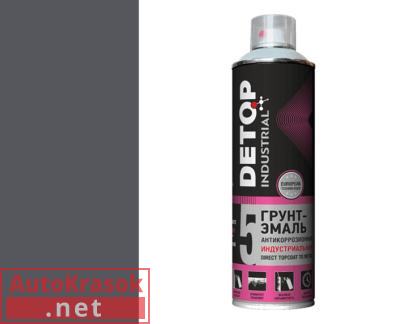 Грунт-эмаль антикоррозийная индустриальная №5, Direct Topcoat to metal, RAL 7024, Графитово-серый, а, DTI-A07735 DETOP