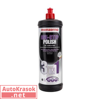 Паста полировальная One step polish 3in1, среднеабразивная универсальная, 1 л, 22748.261.870, Menzerna