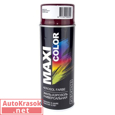 Краска RAL 3005 Нитроэмаль (аэрозоль) бордо, 400 мл, 3005MX MaxiColor