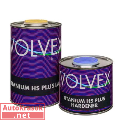 Лак акриловый TITANIUM HS PLUS, 1+0,5л (комплект), 34461115, VOLVEX
