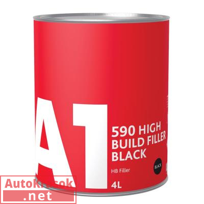 Грунт толстослойный 4:1 590 HB FILLER GREY (или 3:1 мокрый по мокрому), серый, 4+1 л (отв. в комплек 590HBG-4000, A1