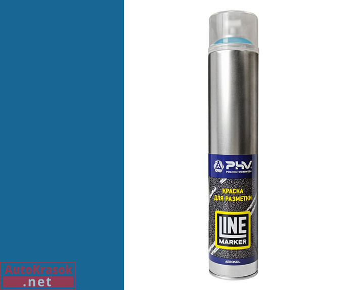 Краска для разметки, PHV line Marker, RAL5017 Синий, аэрозоль, 1000 мл, DETOP Краска для разметки, PHV line Marker, RAL5017 Синий, аэрозоль, 1000 мл, DETOP