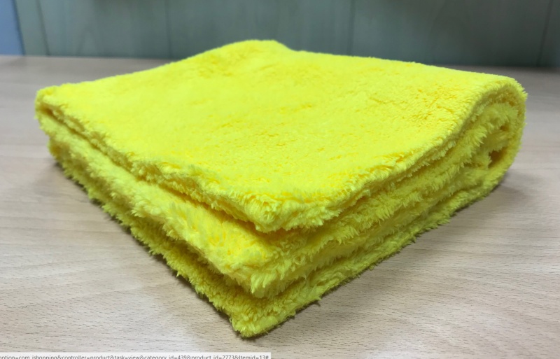 Салфетка из микрофибры, двухсторонняя без обметки краев, желтая, 40*40 см, 600 гр, Adolf Bucher