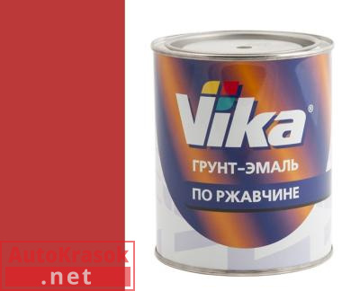 Грунт-эмаль "3 в 1", цвет RAL 3020 транспортно-красный, 0,90 кг,  VIKA