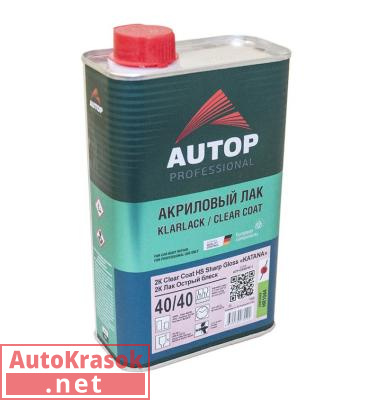 Акриловый лак Clear HS "KATANA" 40/40, "Острый блеск", 1 л, ATP-CR40/40-1, Autop