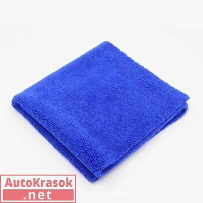 Салфетка из микрофибры, двухсторонняя без обметки краев, синяя, 40*40 см, 400 г/м, 12.0888.B, Adolf Bucher