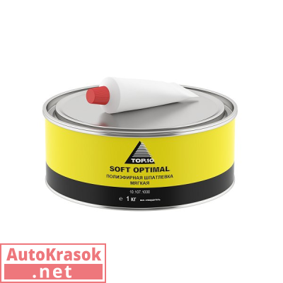 Шпатлевка полиэфирная SOFT OPTIMAL 1 кг, 10.107.1000, TOP.10
