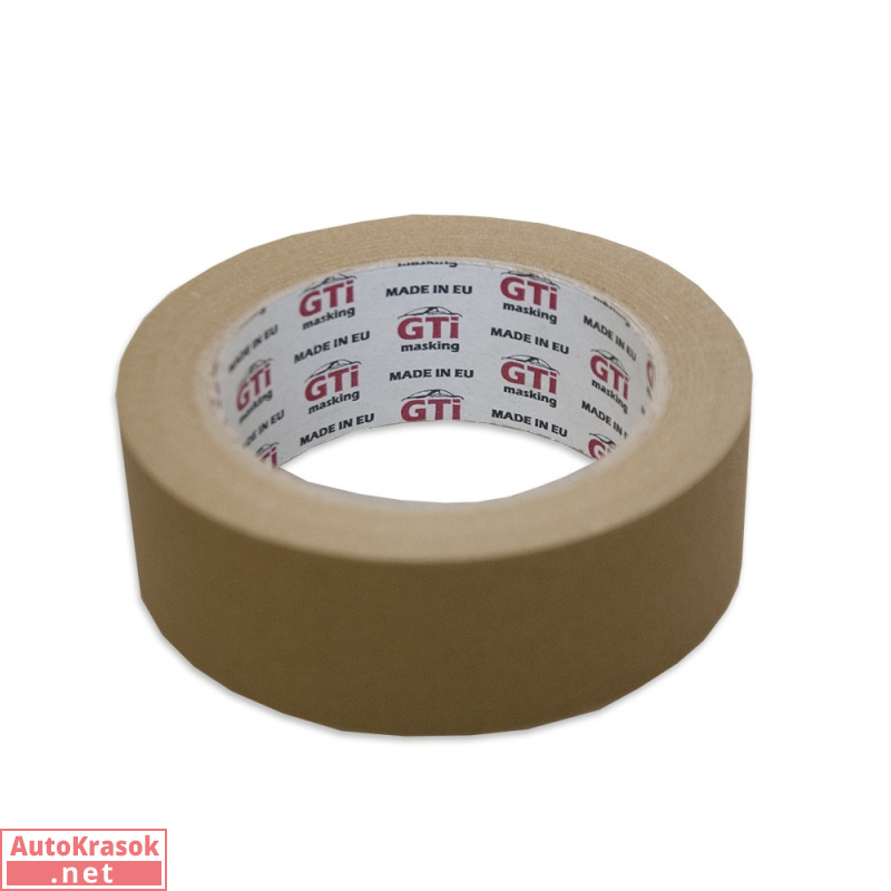 Малярная лента-скотч GTi masking brow, цвет коричневый, до 80°C, не оставляет следов, размер 40 м*36, ISISTEM Малярная лента-скотч GTi masking brow, цвет коричневый, до 80°C, не оставляет следов, размер 40 м*36, ISISTEM