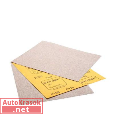 Абразивная бумага для сухой шлифовки 510 White, 230*280 мм (лист), P150, 510010150, SMIRDEX