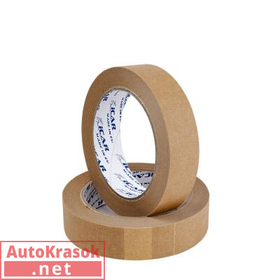 Малярная бумажная лента, коричневая 80C 25мм*40м , IC-MT-25MM-40M-BR, ICAR