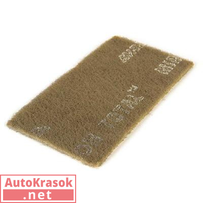 Скотч брайт MIRLON TOTAL губка 115x230мм MF 2500 (бежевый), 8111202596, Mirka