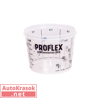 Емкость пластиковая PROFLEX, для смешивания, со шкалой, 750 мл, , Химик