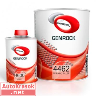 GR4462 VOC Rapid Грунт 2К светло-серый HS General с отвердителем H600, уп. (3.5л+0.9л) (комплект) (ш G-GR4462-LIGHTGREY-H600-4, General