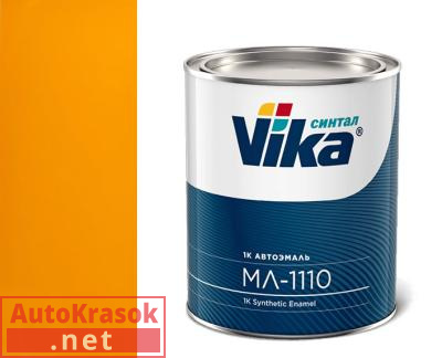 Краска 286 золотисто-желтая, меламиноалкидная МЛ-1110, 0,8 кг,  VIKA