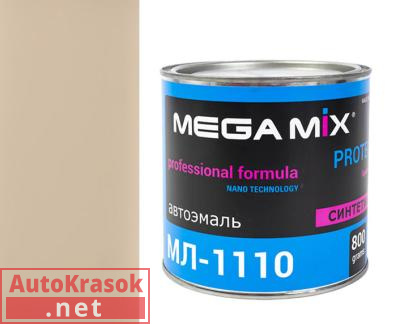 Краска 236 бежевая /светло-серо-бежевая, МЛ-1110 автоэмаль,  0,80 кг,  MegaMix