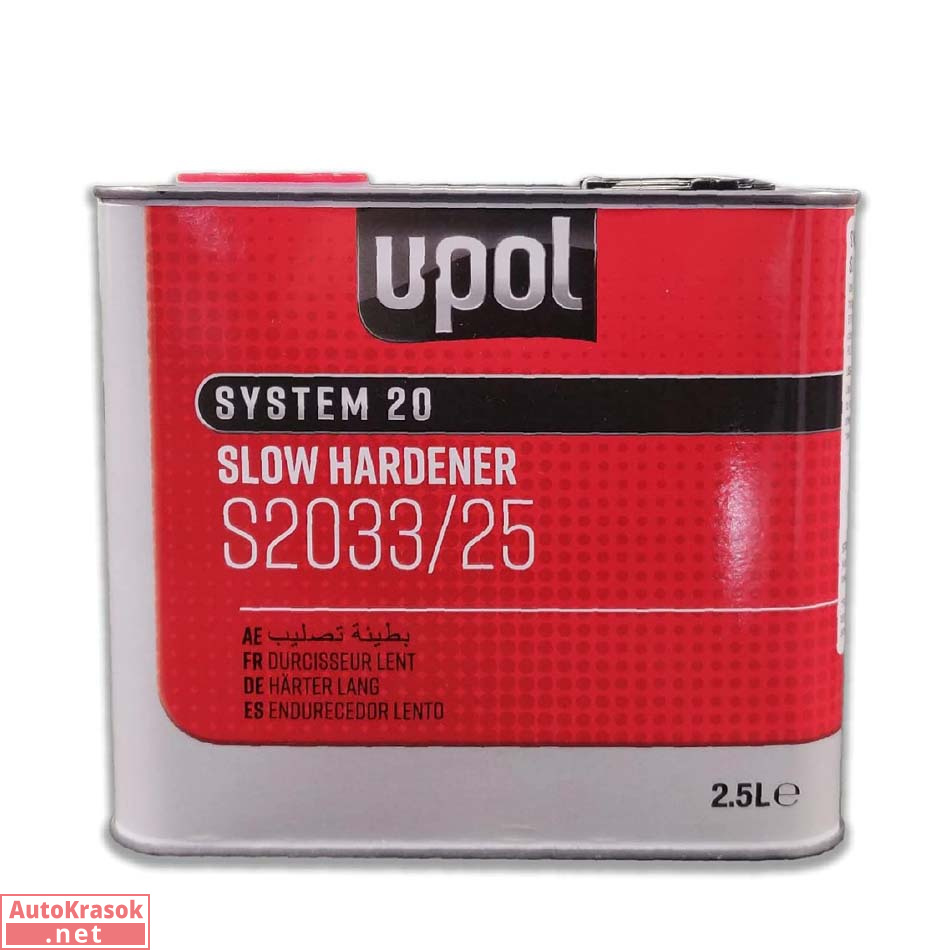 Отвердитель медленный (25-40°C), 2,5 л, S2033/25, U-POL