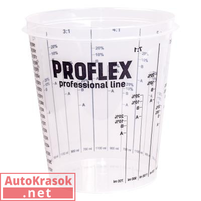 Емкость пластиковая PROFLEX, для смешивания, со шкалой, 2300 мл, , Химик