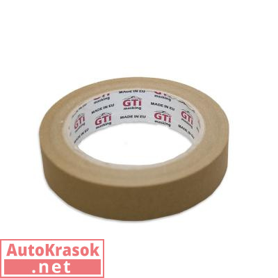 Малярная лента-скотч GTi masking brow, цвет коричневый, до 80°C, не оставляет следов, размер 40 м*24, IS-GT-IT-40M-24MM-80C, ISISTEM