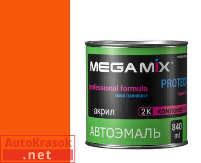 Краска Апельсин КАМАЗ, эмаль акриловая АК-1311, 0,8 кг,  MegaMix