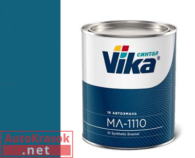 Краска 481 ярко-голубая, меламиноалкидная МЛ-1110, 0,8 кг,  VIKA