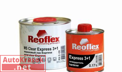 Лак акриловый 2K MS Clear Express "Экспресс" 3+1, 0,5+0,167л (комплект), RX C-06, REOFLEX