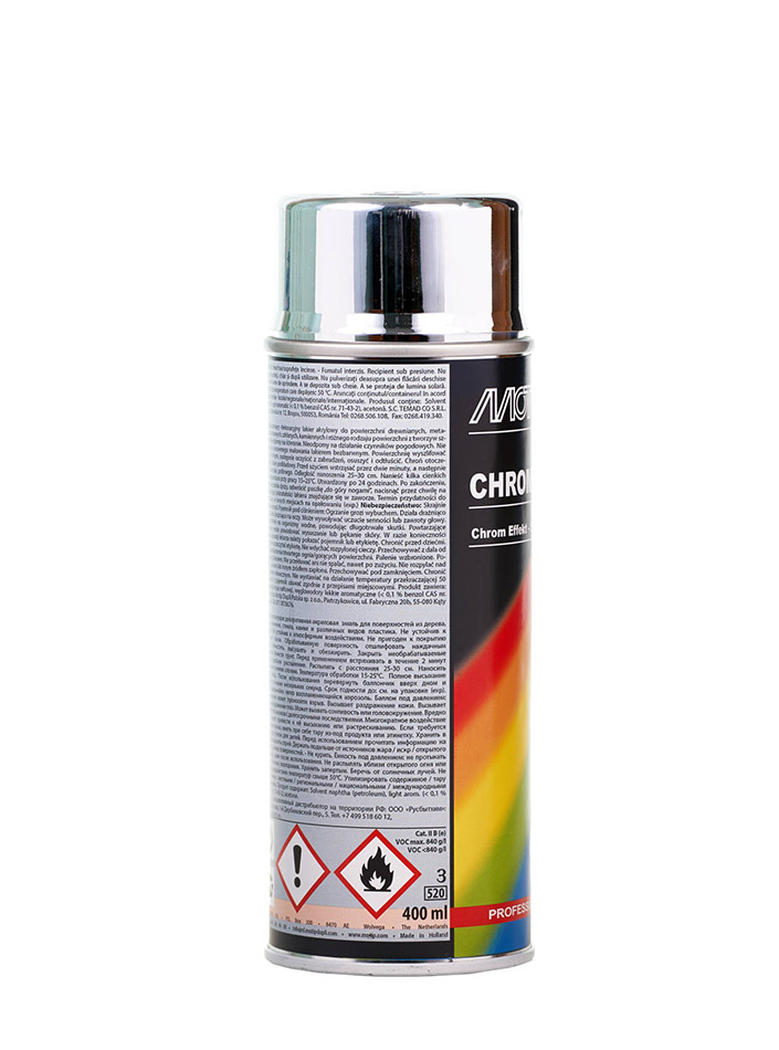 Хром в баллончике Мотип, 400 мл, Motip Хром в баллончике Мотип, 400 мл, Motip