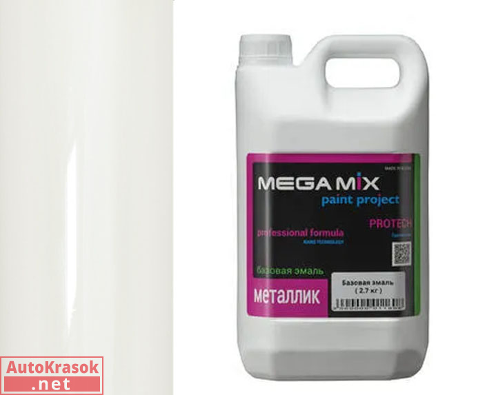 240 Белое облако (ППГ) эмаль металлик, 3,1 кг, MegaMix 240 Белое облако (ППГ) эмаль металлик, 3,1 кг, MegaMix