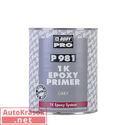 Грунт P 981 Epoxy Primer эпоксидный 1К, серый, 1 л 9810700001, Body HB