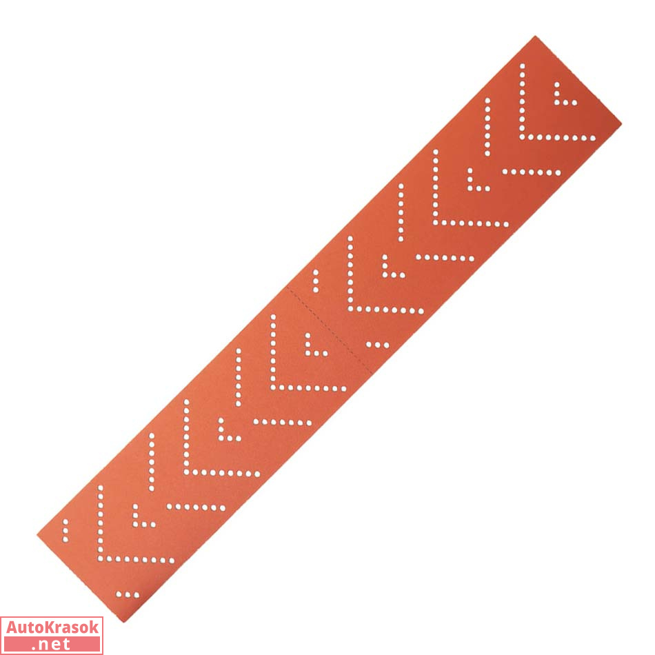 Полоски шлифовальные 518 LC ORANGE CERAMIC MultiHoles, размер 70*400 мм, Р80, (упак. 50шт), Sandwox
