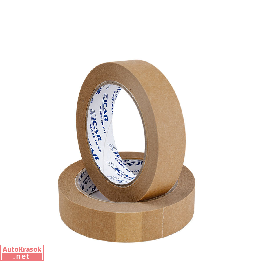 Малярная бумажная лента, коричневая 80C 25мм*40м , IC-MT-25MM-40M-BR, ICAR