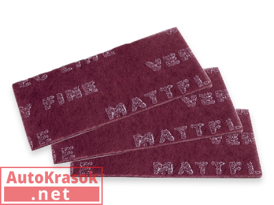 Губка матирующая TECLINE Mattflex 115 x 230 мм красная сверхтонкая, 152686, CarSystem