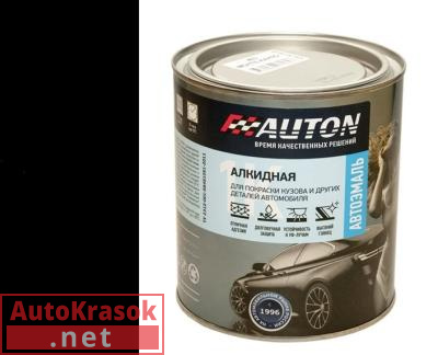 Краска 601 Черная, автоэмаль алкидная 1К, 0.8 л, ATN-P07186-08 AUTON