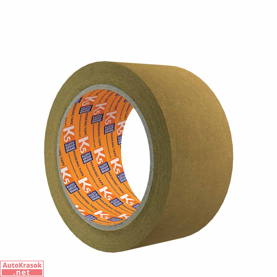 Маскирующая лента высокотемпературная (100°C), коричневая, 25 мм * 40м, K5