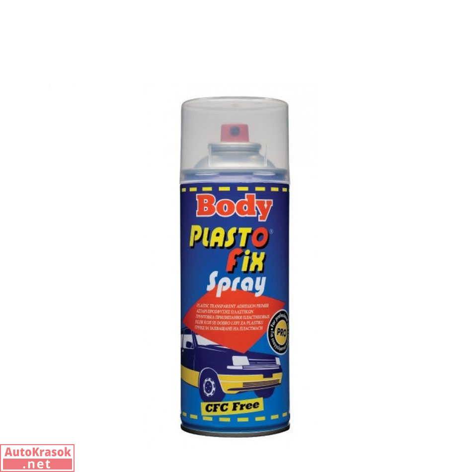 Спрей-грунт для пластика Plasto Fix 340 Боди, прозрачный, 0,4 л, 5100000010, Body HB