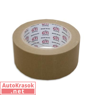 Малярная лента-скотч GTi masking brow, цвет коричневый, до 80°C, не оставляет следов, размер 40 м*48, IS-GT-IT-40M-48MM-80C, ISISTEM
