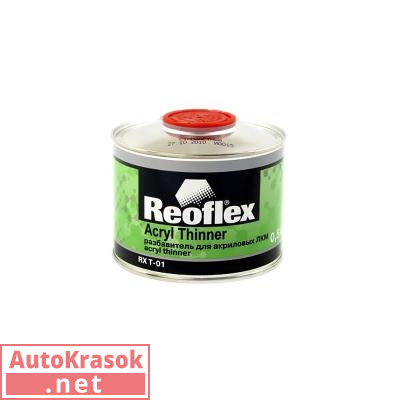 Разбавитель стандартный для акриловых ЛКМ, 0,5 л, RX T-01, REOFLEX