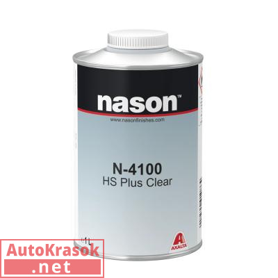 Лак 2К прозрачный N-4100 HS Plus Clear, 1 л, 1250091086, NASON
