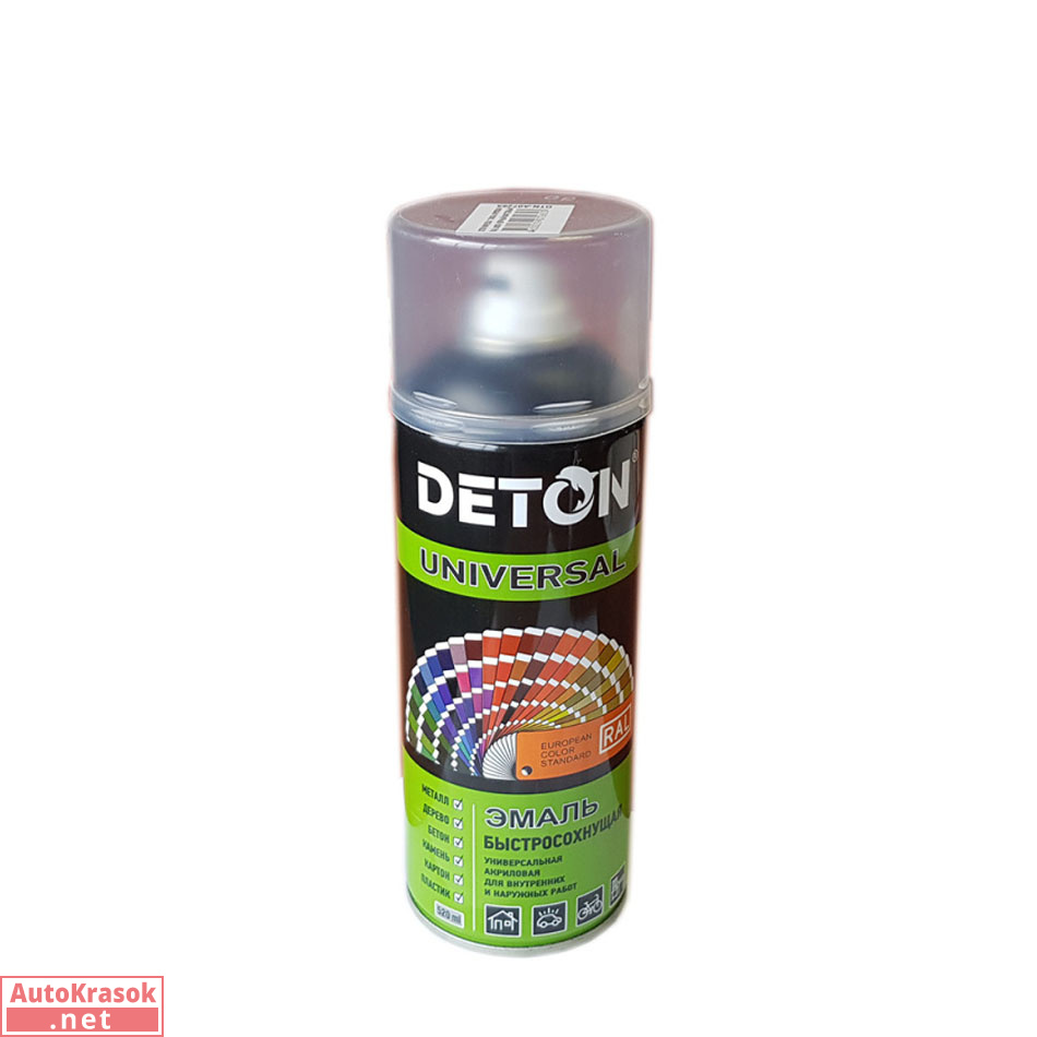 Эмаль акриловая, RAL 9005М черный матовый, (аэрозоль), 520 мл, DTN-A07264, DETON