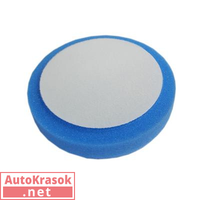 Полировальный поролоновый круг 150 mm 30 mm, среднежесткий синий, 150.30.EH.BLUE, ICAR