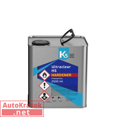 Отвердитель стандартный к лаку К5 UItraclear HS HARDENER, в канистре 2,5 л, 406.7500.05.2, K5