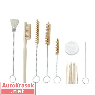 Набор для чистки окрасочных пистолетов (12 предметов), 499246, RoxelPro