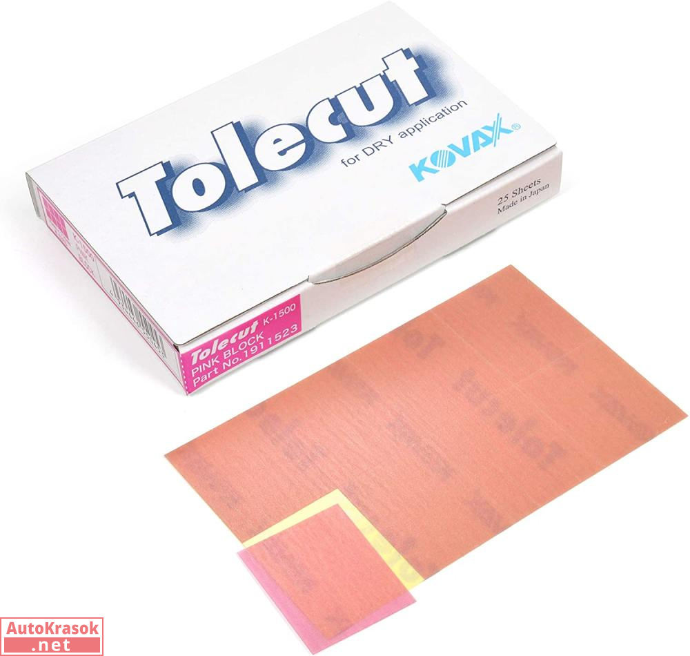 Клейкий лист Tolecut Pink K1500, розовый, 29*35 мм, 1 лист (8 шт), Kovax