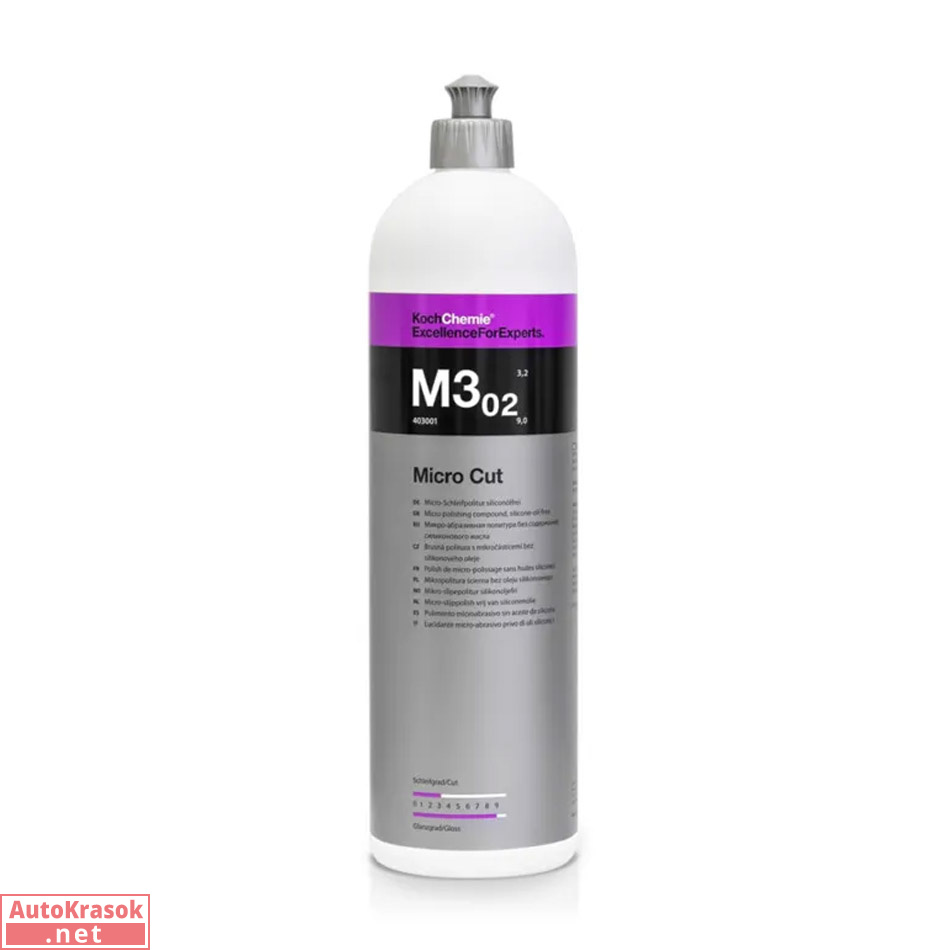 MICRO CUT M3.02 - Антиголограммная финишная абразивная паста (1 л), 403001, Koch Chemie